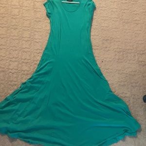 Ralph Lauren petite teal maxi dress